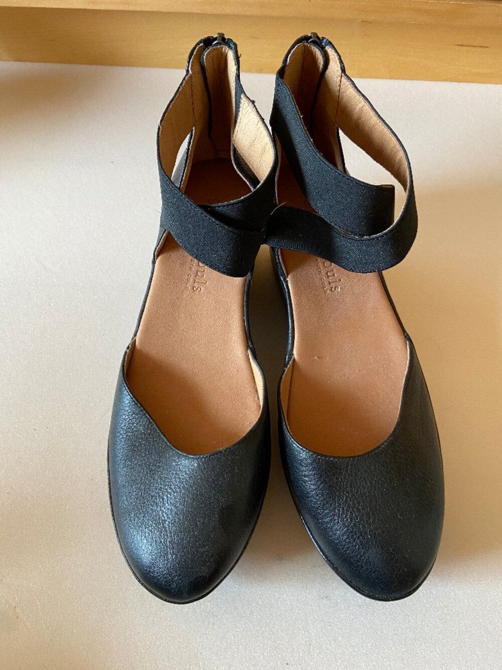 Stylish black dress shoes